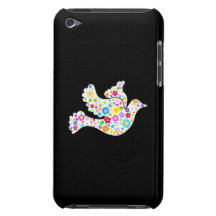 Weiße Taube der Blumen iPod Case-Mate Case