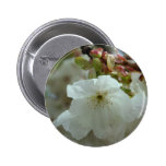 Weiße Zartheit Anstecknadelbuttons
