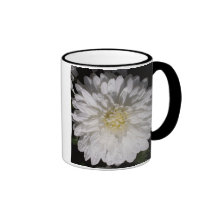 Weißer Blumen-Becher 2 Kaffee Tasse