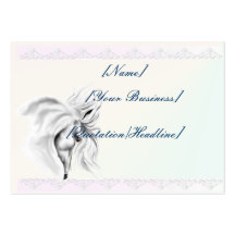 Weißer Pferdekopf profilecard_chubby_horizontal,… Visitenkarte