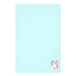 Weißer Pudel in der Flieder-Kunst und den Geschenk Personalisiertes Druckpapier
