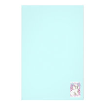 Weißer Pudel in der Flieder-Kunst und den Geschenk Personalisiertes Druckpapier