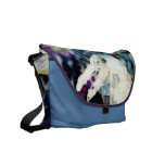Weißer Raben-magische Rickshawbotetasche Kuriertaschen