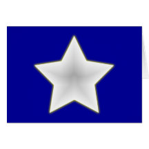 weisser Stern white star Karte