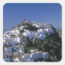 Weißes Dorf von Casares, Andalusien, Spanien Aufkleber