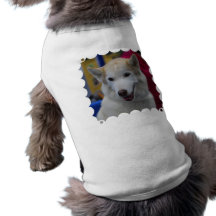 Weißes heiseres Haustier-Hemd Hunde Shirt