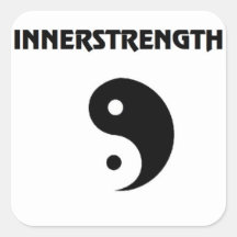 Weißes INNERSTRENGTH stikker Aufkleber