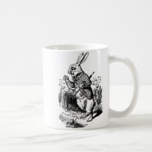 Weißes Kaninchen - Alice im Wunderland-Schale Kaffee Tassen