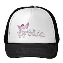 Weißes Kleiderfeenhaftes Rosa - die Braut Baseball Kappen