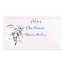 Weißes Pferdekopf profilecard_business_horizonta… Visitenkarte