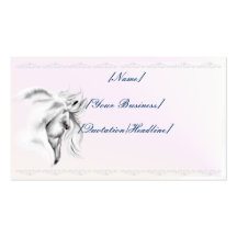 Weißes Pferdekopf profilecard_business_horizonta… Visitenkarte