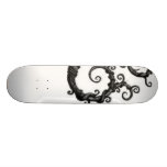 weißes Strudel-Skateboard Skateboard Bretter