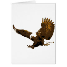 Weißkopfseeadler-Landung Grußkarte
