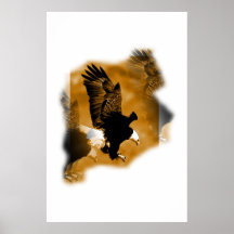 Weißkopfseeadler-Plakat-Druck - Amerikaner-Eagle-P