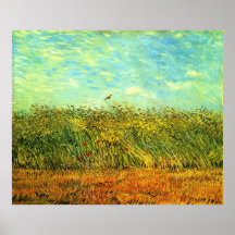 Weizen-Feld mit einer Lerche (Van Gogh) Posterdruck