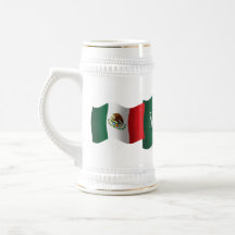 Wellenartig bewegende Flagge Mexikos Tee Haferl