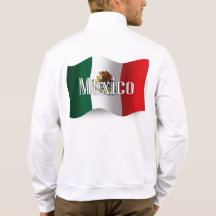 Wellenartig bewegende Flagge Mexikos Bedruckte Jacke