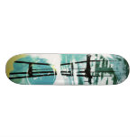 Wellenartig bewegter Turm Bedrucktes Skateboard