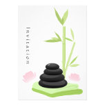Wellness-Center-elegante Einladungs-Karte