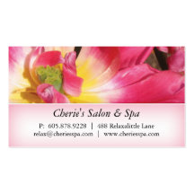 Wellness-Center - Geschäfts-Karte der Salon-rosa B Visitenkarten