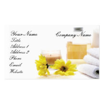 Wellness-Center/Massage-Geschäfts-Karte Visitenkarten Vorlagen