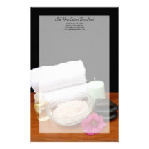 Wellness-Center/Massage-/Pedicure-Salon-Szenen-Sch Personalisiertes Büropapier