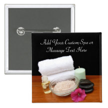 Wellness-Center/Massage-/Pedicure-Salon-Szenen-Sch Anstecknadel
