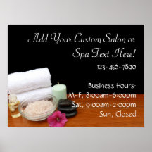 Wellness-Center/Massage-/Pedicure-Salon-Szenen-Sch Posterdrucke