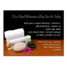 Wellness-Center/Massage-/Pedicure-Salon-Szenen-Sch Postkarte