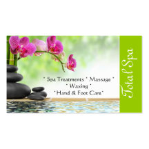 Wellness-Center-Massage-Salon-Geschäfts-Karten-Grü Visitenkarten
