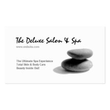 Wellness-Center-Steine Visitenkartenvorlage