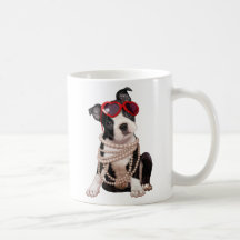 Welpe Bostons Terrier Kaffeetassen