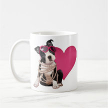 Welpe Bostons Terrier Tassen