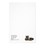 Welpen-Briefpapier Yorkshires Terrier Bedrucktes Papier