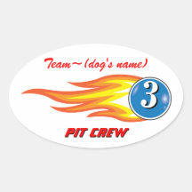 Welpen-Schale Classic_Team Crewgewohnheit das _Pit Stickers
