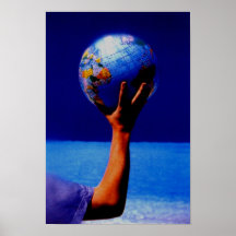 Welt in meiner Hand Plakat