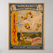 Weltberühmtes Silbons Barnum u. Bailey-Zirkus-Plak