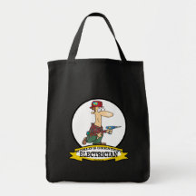 WELTBESTER CARTOON DER ELEKTRIKER-MANN-II TASCHE