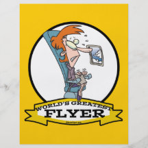 WELTBESTER FLUGZEUG-FLYER-FRAUEN-CARTOON