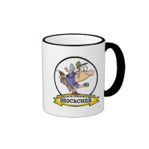 WELTBESTER GEOCACHER MANN-CARTOON TEEHAFERL