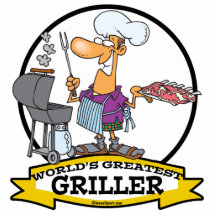 WELTBESTER GRILLVORRICHTUNGS-MANN-CARTOON FOTOAUSSCHNITTE