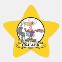 WELTBESTER GRILLVORRICHTUNGS-MANN-CARTOON STICKERS