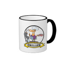 WELTBESTER GRILLVORRICHTUNGS-MANN-CARTOON TASSE