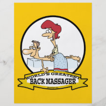 WELTBESTER HINTERER MASSAGER-CARTOON INDIVIDUELLE FLYER