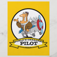 WELTBESTER MANN-CARTOON DES PILOTii Flyer