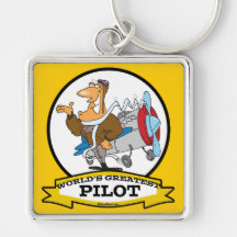 WELTBESTER MANN-CARTOON DES PILOTii Schlüsselband