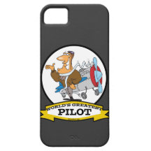 Weltbester Pilot, Cartoon iPhone 5 Schutzhülle
