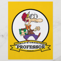 WELTBESTER PROFESSOR MEN CARTOON FLYER