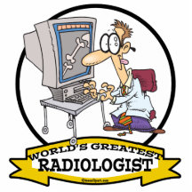 WELTBESTER RADIOLOGE-MANN-CARTOON FOTO SKULPTUR