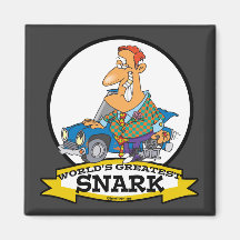 WELTBESTER SNARK MANN-CARTOON KÜHLSCHRANKMAGNET